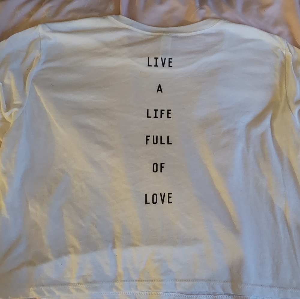 Life Clothing Co "Live a Life Full of Love" Cropped Tee